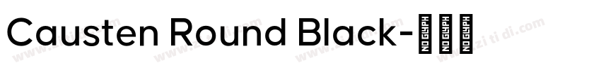 Causten Round Black字体转换